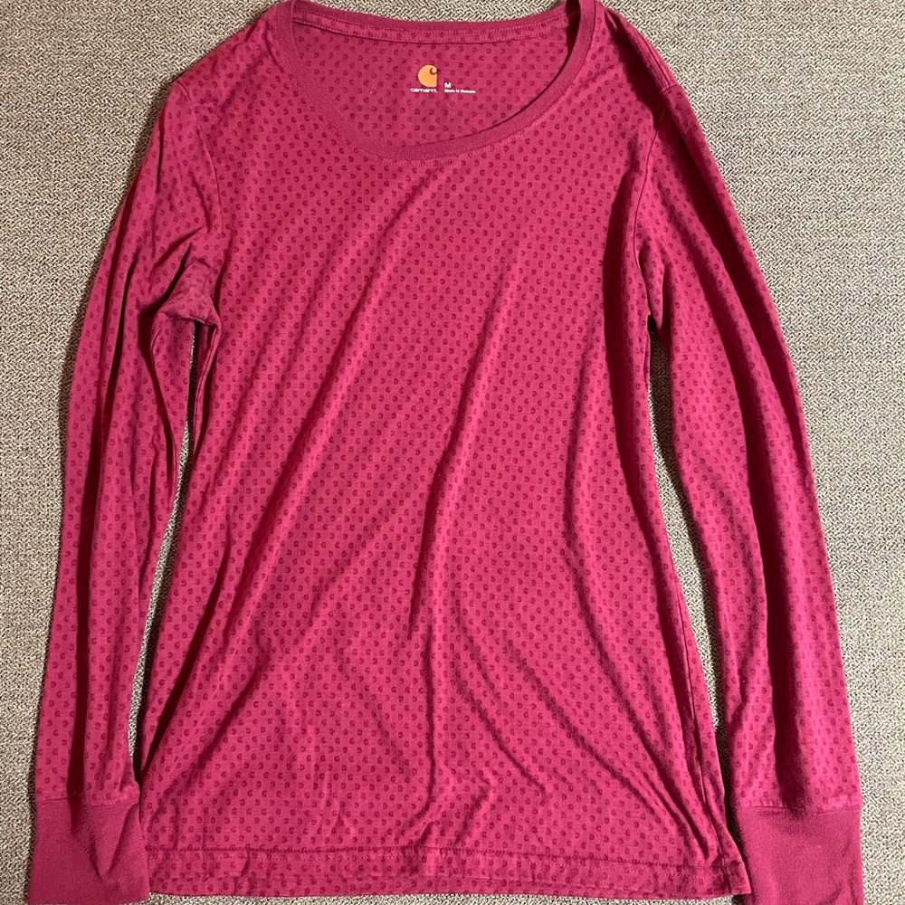 Carhartt Women's Scrubs Long-Sleeve Burnout Jersey T-Shirt